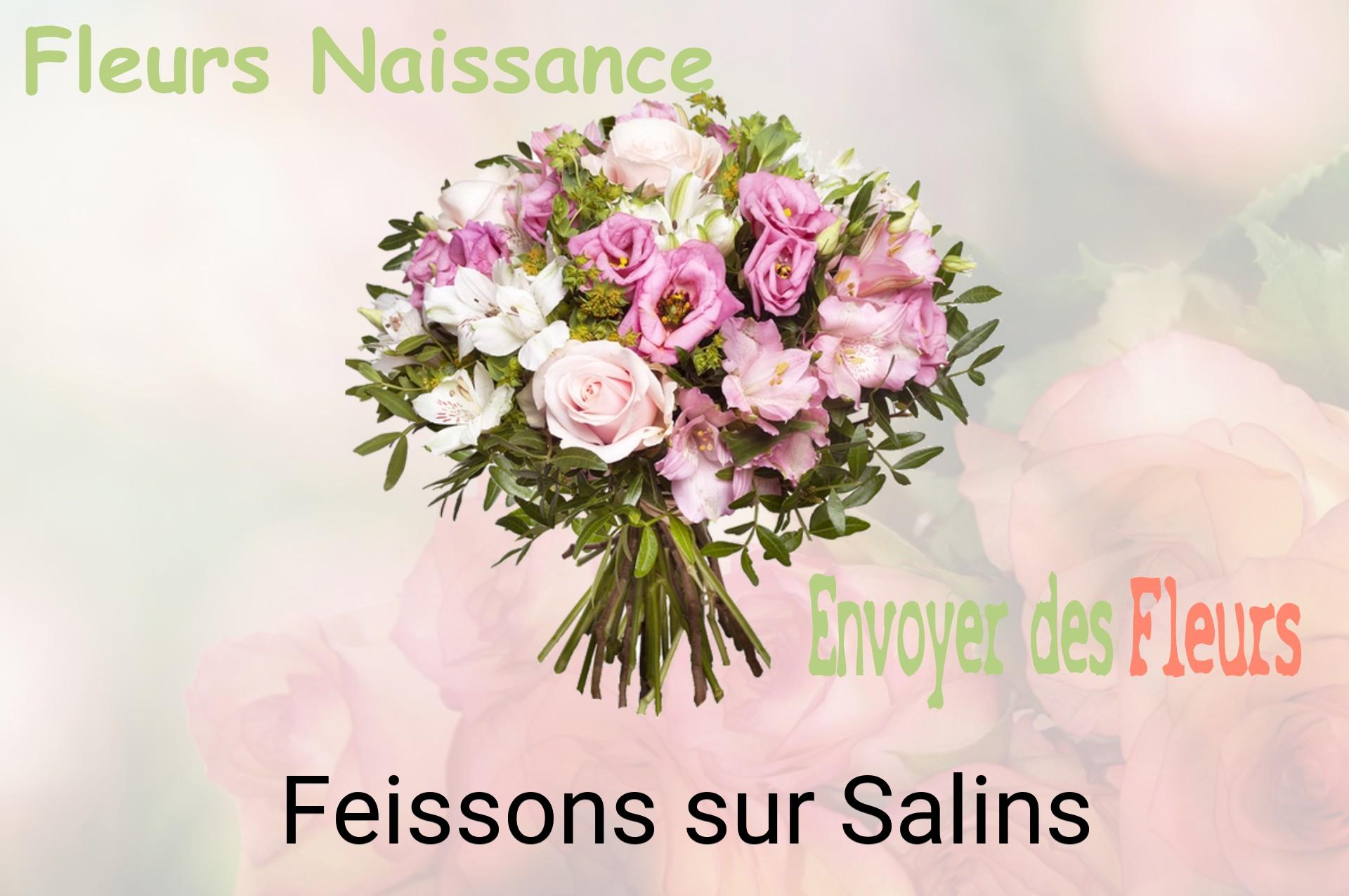 Bouquet de fleurs de naissance livré à Feissons-sur-Salins
